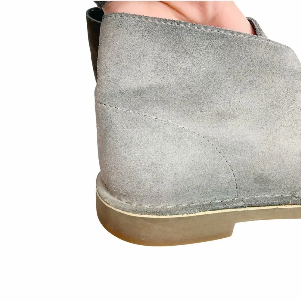 Clarks Gray Suede Chukka Boots